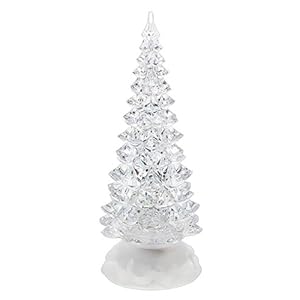 Ganz Small Christmas Light Up Swirling Glitter Tree Decor