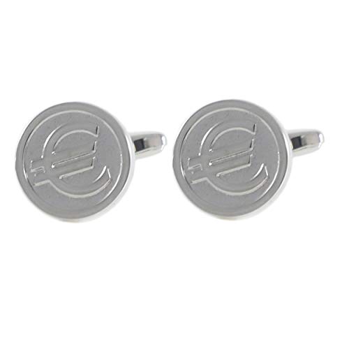 MENDEPOT Novelty Euro Currency Sign € Cufflink with Box