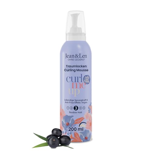 Jean & Len Curling Mousse, für definierte Locken mit Sprungkraft,