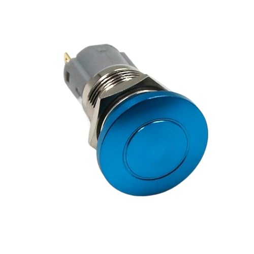 Interrupteur bouton arrêt d'urgence 16mm étanche bleu pour escalator
