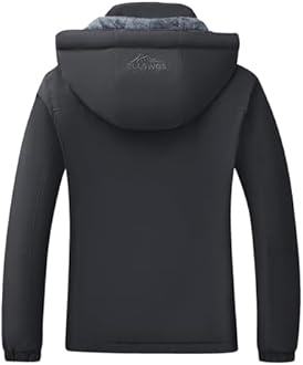 ELLSWOS Womens Winter Coats Waterproof Ski Jacket Warm Snow Jackets Windproof Windbreaker Hooded Raincoat