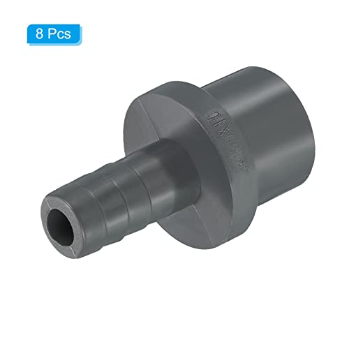 PATIKIL UPVC Reducer Pipe Fitting 20mm OD 11mm Barbed, 5 Pack Straight Coupling Adapter Connector, Grey, 20x11mm - Image 3