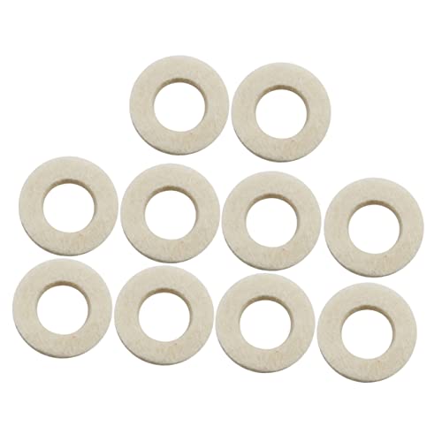 COSMEVIVI Trumpet Pad Kit (10pcs) Key Washers Prevent Scratching Made of Fine Cotton Musical Instrument Accessory