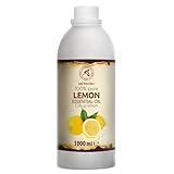Huile Essentielle De Citron 1000 ml - Citrus Limon - pour Diffuseur et Lampe Aroma - le Savon et les Bougies - Sauna - Parfums d'Intérieur - Arôme d'agrumes - Aromathérapie