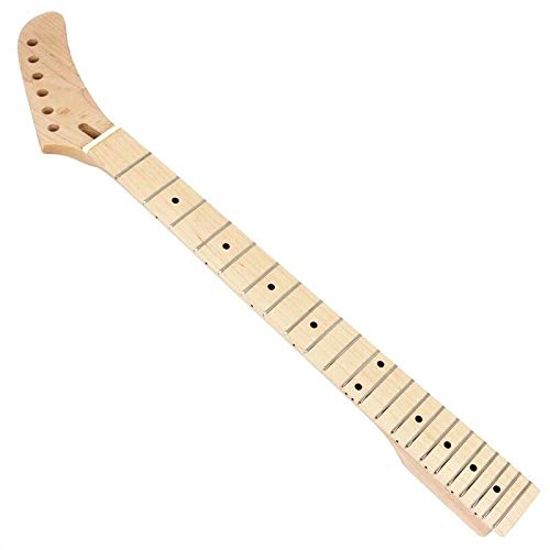 Guitar Parts Banana Neck Dot Inlay 22 Frets for Electric Guitar Replacement Maple on Maple