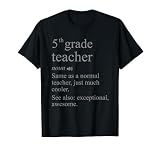 5th Grade Teacher Definition Funny Fifth School Teachers T-Shirt for Men Women Kids