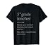 5th Grade Teacher Definition Funny Fifth School Teachers T-Shirt for Men Women Kids