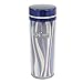 Ruilogod Biuro Blue Purple Stripe Wzór Vacuum Tea Flask Thermo Butelka 400ml