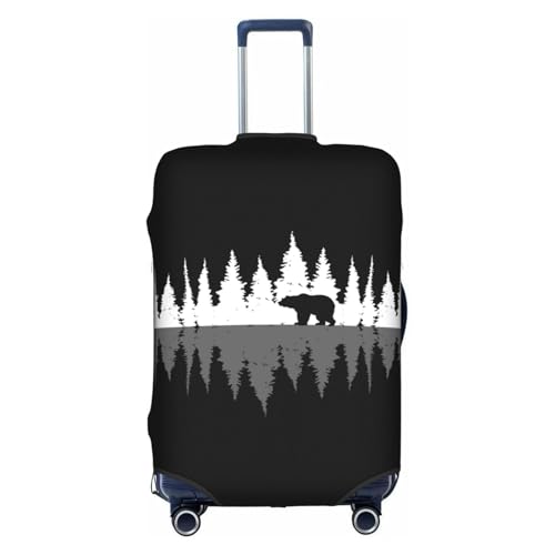 Travel Luggage Cover Wildlife Nature Animal Bear Fashion Washable Baggage Suitcase Protector Fit For Luggage Medium