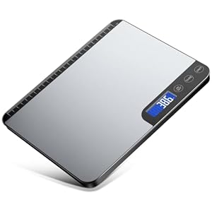 Letron 20KG Digitale Küchenwaage mit Lineal