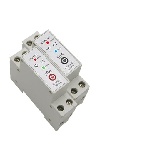 Disjoncteur 10A 1P+N connecté Tuya Smart avec relais temporisé et commande Wi-Fi