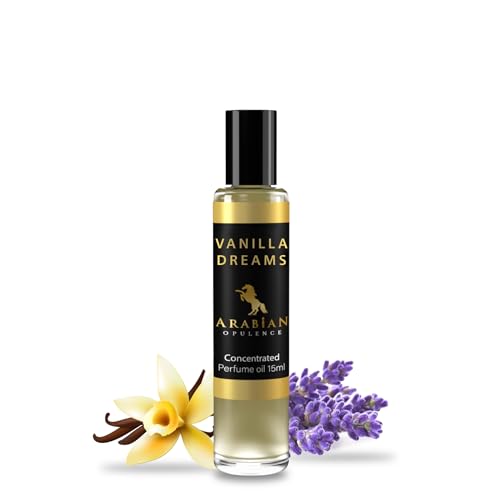 FR99 Arabian Opulence Vanilla Dreams - Aceite de perfume roll-on | Aceite corporal de fragancia concentrada | Perfume a base de aceite de larga duración para mujeres | Botella de aceite de perfume