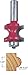 Freud 82-510: 1/4" Radius Half Round Bit with Bearing with 1/2" Shank
