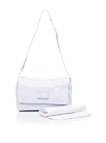 Pasito A Pasito – Sac à Langer Eco Topito Cuir verni Petit Blanc à pois Beige