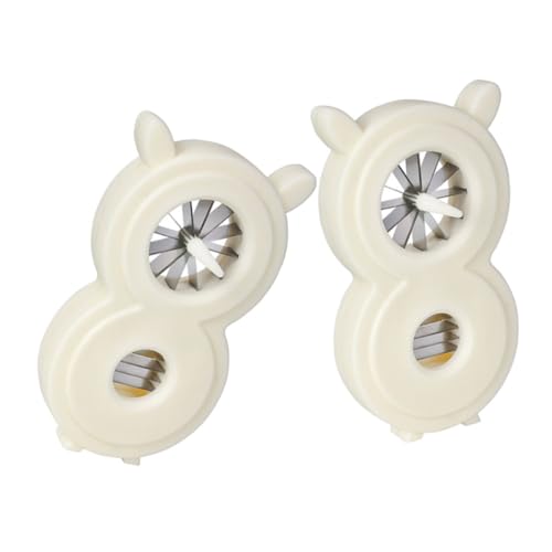 Cabilock 2Pcs Scallion Grater Shred Knife Portable Onion Slicer Vegetable Shredder Comfortable Grip Kitchen Tool for Prep and Cooking