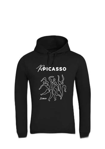 Sweat à capuche Inspire homme collection Picasso art noir haut de gamme