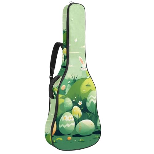 Sac pour guitare étanche à motif vert pour transporter votre musique partout