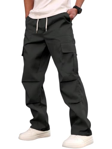 Image of JVX Men Cargo ||Cotton Cargo Pants || Casual Trousers | Comfortable Lower for Men | Breathable Pants with Multi Pockets & Drawstring Elastic Waistband (CARGO-05)