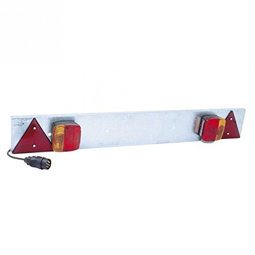 Orok - Kit de signalisation - Plaque de signalisation pour Porte vélo Acier galvanisé 1m - Longueur Alimentation : 4m - Contient : 2 lanternes (4 Fonctions), 2 Triangles réfléchissants