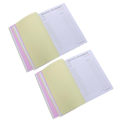 OUNONA Libretto Fatture e Moduli Ordini 2 Pezzi 60 Fogli per Pezzo per Servizi di Giardinaggio Professionale e Piccoli Appaltatori