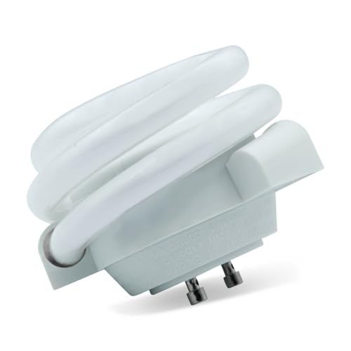 Technical Precision 120V 13W Equivalent to 60W - Squat Spiral CFL Light Bulbs - Replacement for Maxlite MLS13GUSWW6 Light Bulb GU24 Bi Pin Base - 2700K Warm White - Low Profile Bulb - 1 Pack