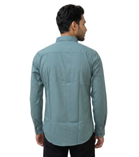 Image of Amazon Brand - INKAST Men Solid Cotton Shirt | Casual Wear | Basic Essential Plain Everyday & Office Wear | Full Sleeve | Regular Fit