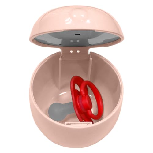 XIAYANG 乳首クリーナーボックス、おしゃぶりクリーナーボックス,LED UVライトクリーナーボックス | 家庭用哺乳瓶クリーニングツール、食器、おもちゃ、メガネ用の食品グレードのクリーニングボックス