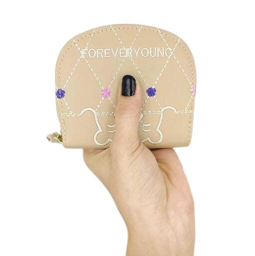 Small Stylish Ladies Wallet Cash Holder Cream-image-18