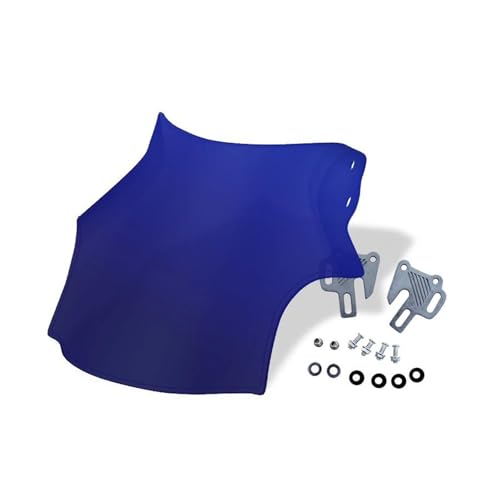 HOLOMKMGYT Hornet CB400 CB600 CB750 CB900 CB919 CB250用 オートバイ用 ウインドシールド ラウンドライト ストリートバイク用 ウインドスクリーン バイク用 スクリーン(1 Set Blue)