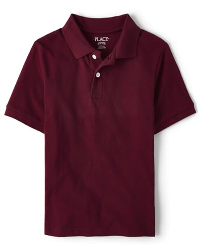 Image of The Children's Place Boys' Uniform Short Sleeve Pique Polo