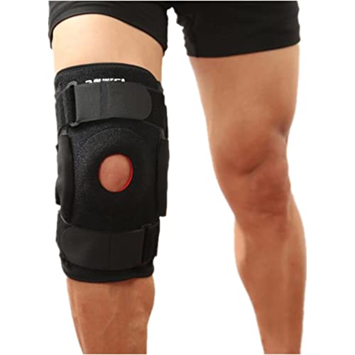 膝サポーター スポーツ スポーツシリコーンニーパッド屋外サイクリングバスケットボールニーパッド 男性用 女性用 高齢者用 (色 : Black, Size : LX)