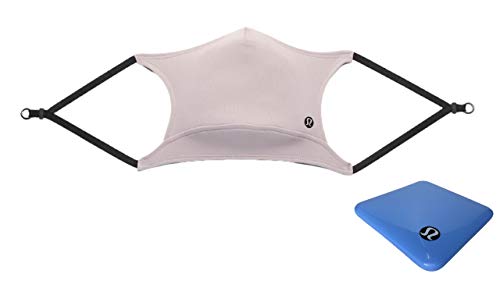 Lululemon Double Strap Face Mask (Dark Chrome Ear Loop with Lululemon Case)