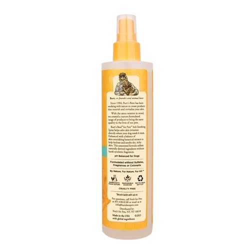 Burt'S Bees For Pets FF7267AMZ Naturally Derived Itch Soothing Spray With Honeysuckle - Best Anti-Itch Spray For Dogs thumb #1