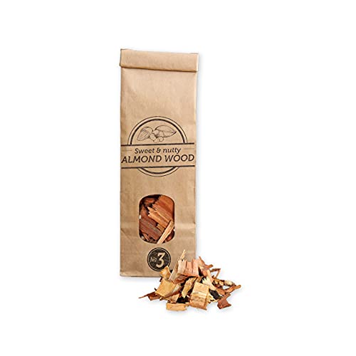 Smokey Olive Wood SOW-140 Olive and Beech Wood Chips, Orange, Almond and Holm Oak, Brown, Grey, Yellow, Red