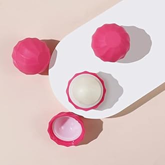 longway 0.24Oz (7ml) Empty Lip Balm Sphere Containers | Screw Cap Lipstick Tubes/Chapstick Tubes/Chapstick Holder for Lip Gloss & BPA FREE (Rose)