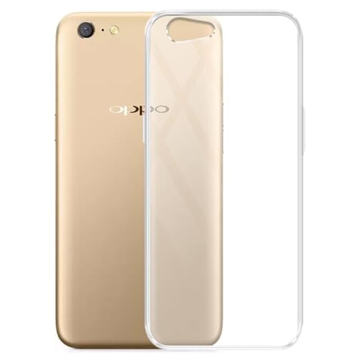 Image of COVERBLACK Rubber Silicone Back Cover for Oppo A71 - Transparent