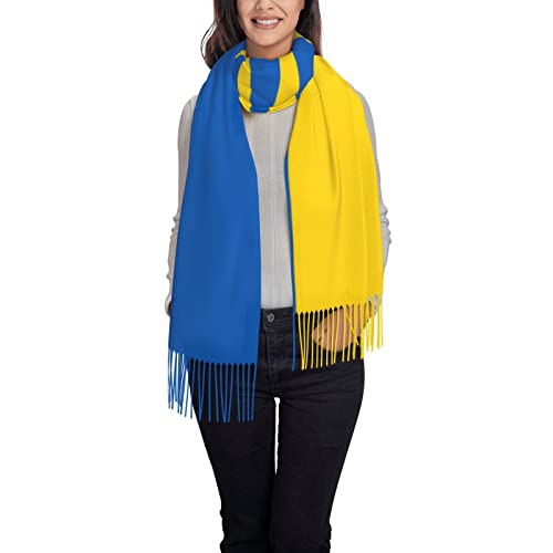 TZT Ukrainian flag Scarf For Women and Men Winter Warm Scarves Large Shawl Wrap Shawl Gifts
