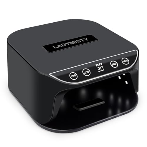 TCHMCITY UV Nail Lamp UV Light for Gel Polish 30W Rechargeable LED Nail lamp with 4 Timers & Auto Sensor for Home DIY Use