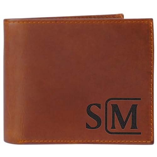 Customizable Genuine Leather Wallet for Men – Personalized Slim Wallet, Unique Gift for Husband, Dad, or Boyfriend, Thoughtful Gifts for Anniversary, Father’s Day, Valentine’s Day, Christmas