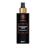Aroma Spray Bois de Santal-Ambre 200ml - Spray d'Arôme - Brume d'Ambiance - Brume Parfumée - Maison Spray d'Intérieur - Spray d'Ambiance - Parfum de Linge - Désodorisant