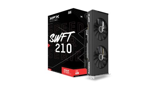 Image of XFX Speedster SWFT210 Radeon RX 7800XT Gaming Graphics Card with 16GB GDDR6 HDMI 3xDP, AMD RDNA 3 RX-78TSWFTFA