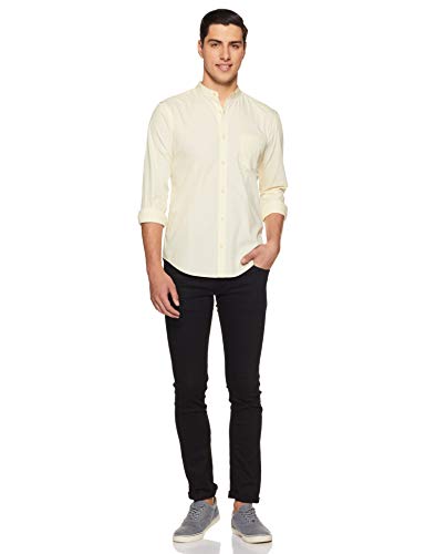 Image of Amazon Brand - Symbol Men Solid Regular Fit Casual Shirt