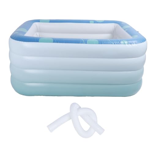 Piscina Inflable FLEXMAN, Piscina Inflable de PVC, Piscina Plegable con Diseño de Fondo Sándwich de Algodón Portátil para Patio Trasero, Exterior, Jardín, Fiesta Acuática de Verano (1,4 m/4,6 pies)