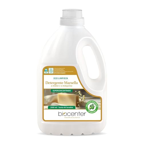 BIOCENTER - Detergente ecológico para Ropa - MARSELLA - Botella Ecofriendly de 2 litros