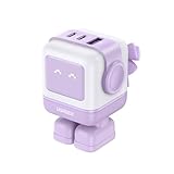 UGREEN Uno 65W USB C Charging Block Nexode 3-Port GaN Charger Compact Fast USB C Power Adapter for MacBook Pro/Air, XPS 13, Note 20/10+, iPhone 16/15, Galaxy S24/S23, Steam Deck, ROG Ally(Purple)