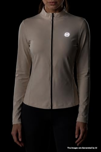 Image of PUMP'D Women's Jacket | Slim Fit | Thumb Hole Open Sleeve | With zipper | Perfect for workout