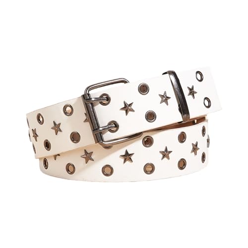 Grommet Waist Chain Buckle Punk Star Charm Grunge Belt For Women Proms Club Party For Jeans Dresses Studded