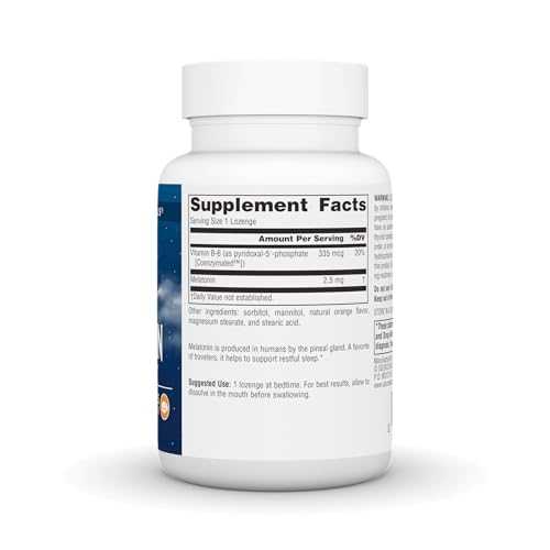 Source Naturals, Melatonin, Orange Flavored Lozenge, 2.5 mg, 240 Lozenges SNS-00283