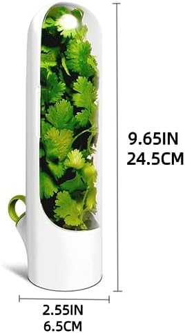 Herb Saver for Refrigerator, Herb Saver Pod, Fresh Herb Keeper for Cilantro, Mint, Parsley, Asparagus, Keeps Greens Fresh for 2-3 Weeks (1PCS)