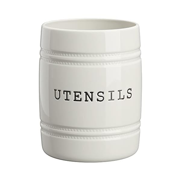 Barnyard Designs Ceramic Farmhouse Kitchen Utensil Holder for Countertop, Decorative Kitchen Utensil Holder, Large Kitchen Utensil Holder for Kitchen Counter, Utensil Crock Spatula Holder, 6" White Barnyard Designs Ceramic Farmhouse Kitchen Utensil Holder for Countertop, Decorative Kitchen Utensil Holder, Large Kitchen Utensil Holder for Kitchen Counter, Utensil Crock Spatula Holder, 6" White